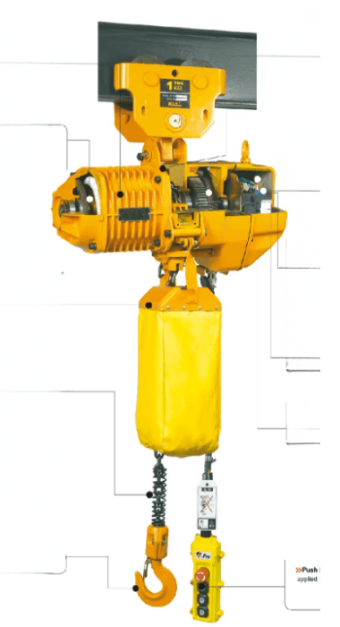 Cấu tạo palang xích điện