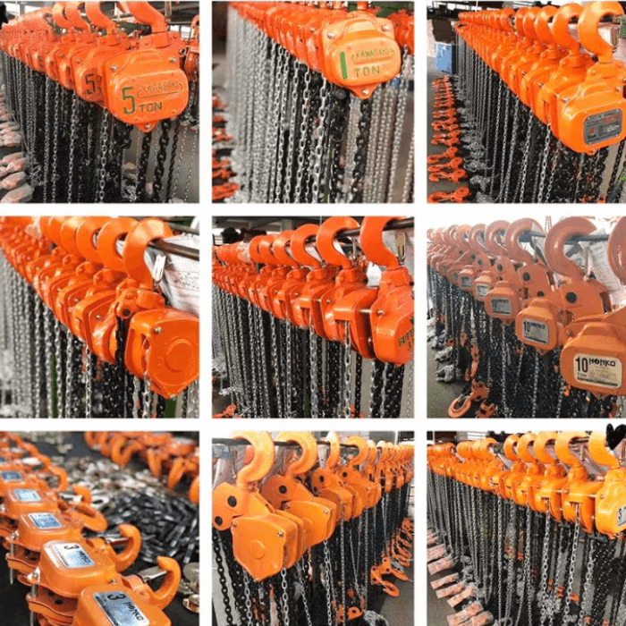 Xưởng palang xích kéo tay Kawasaki