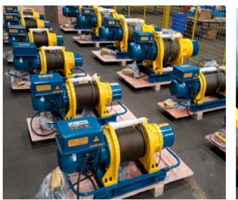 Lô máy tời điện ALLMAN 500kg công nghiệp tại kho Xuyên Á Đại Thành