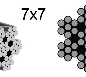 cáp thép không gỉ 7x7