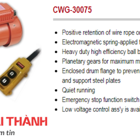 Tời điện 300kg