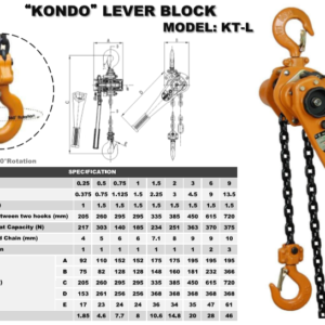 Palang Xích Kondotec 1.5 Tấn - Hàng Nhật Bản Nhập Khẩu