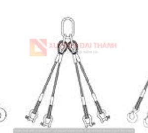 Sling Cáp Thép 4 Chân Chất Lượng Cao Chungwoo Hàn Quốc