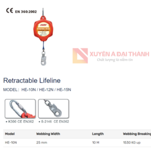 Cuộn dây chống rơi HARU Đài Loan dài 10 mét