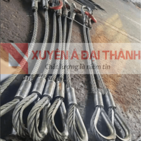 Bộ cáp thép bấm chì 2 chân được gia công tại Xuyên Á Đại Thành