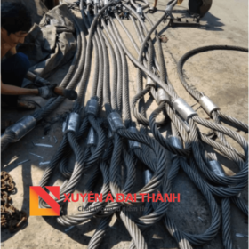 Cáp thép chầu bấm chì