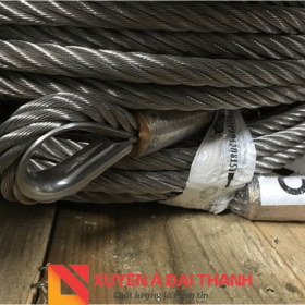 Cáp thép chầu bấm chì mắt cứng