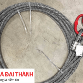 Bộ sling cáp thép Hàn Quốc 4 chân, tải trọng nâng 6.9 Tấn - Báo giá cáp thép cẩu hàng 4 chân