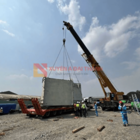 Sling cáp thép bấm chì được dùng để cẩu hàng