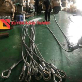 Cáp thép bấm mắt cứng