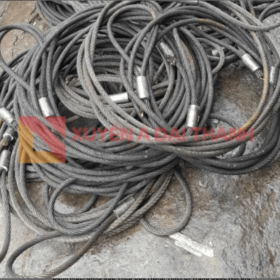 Sling cáp thép cẩu hàng phi 20, chiều dài 10 mét bấm 2 đầu mắt mềm - tải trọng nâng 5 Tấn - Tiêu chuẩn cáp thép Hàn Quốc