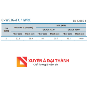 Tiêu chuẩn cáp cẩu phi 12