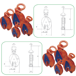 Kẹp Nâng Tôn Thẳng Đứng Model QC - A - 3 Tấn - APOLLO