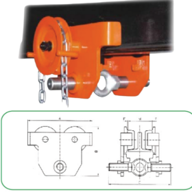 Cấu Tạo Con Chạy Đẩy Tay Bánh Răng - Model GCL-B - Kawasaki