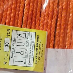 Nhãn cáp vải Myung Sung WLL 30 tấn bản 300mm 4 lớp dài 12m Made in Korea