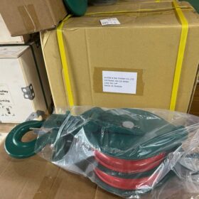 Puly ròng rọc 3 tấn 2 rãnh CQ078 mặt bên