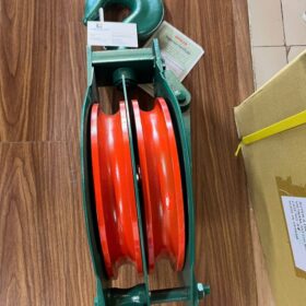 Ròng rọc 5 tấn 2 rãnh 2 bánh đỏ CQ078
