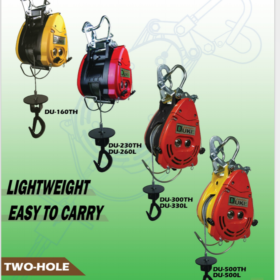 Dòng tời điện mini STRONG DUKE Đài Loan model DU-300TH 300kg trong catalog hãng
